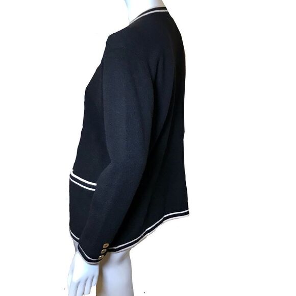 Ballantyne Cashmere Cardigan Sweater Blue Medium - Picture 7 of 16